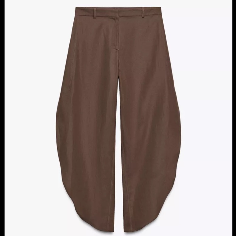 Zara ZW Collection Wide leg pants with vents